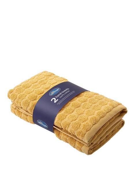 silentnight-honeycomb-2-pack-hand-towels