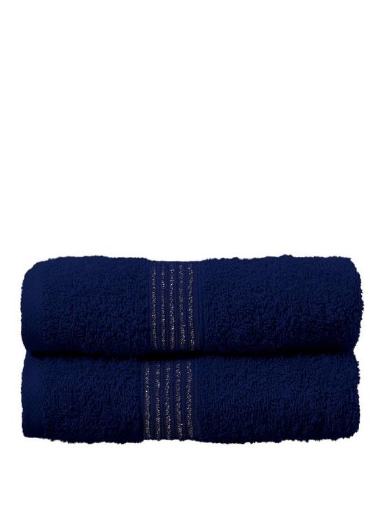 front image of silentnight-lurex-2-pack-hand-towels