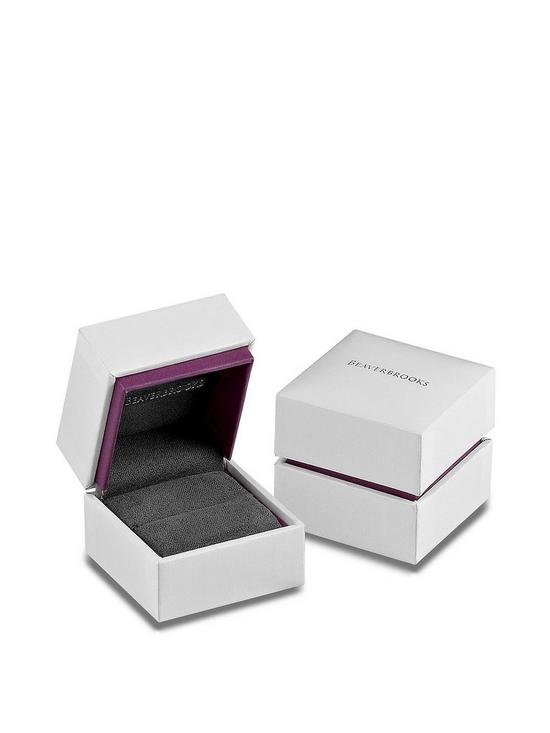 stillFront image of beaverbrooks-silver-rose-gold-plated-cubic-zirconia-cocktail-ring