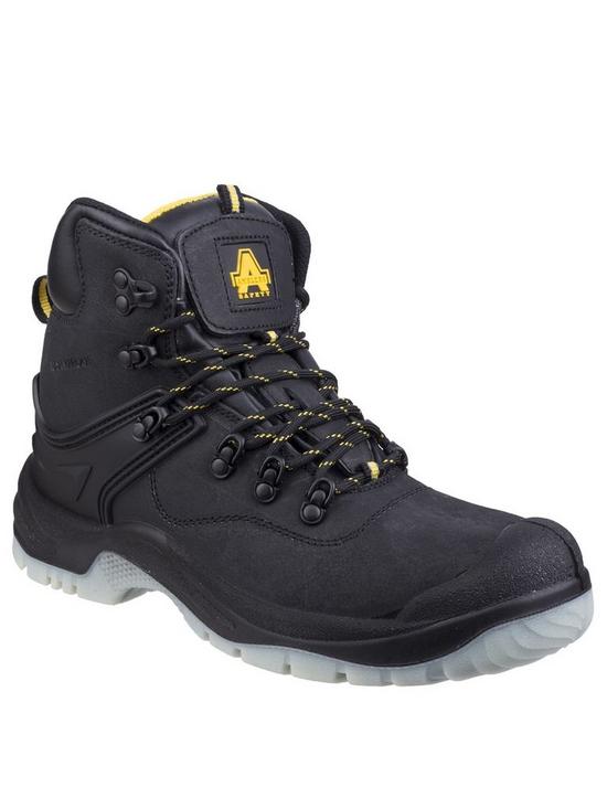 front image of amblers-safety-198-s3-water-proof-boots-black