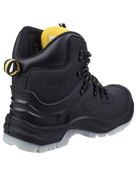 stillFront image of amblers-safety-198-s3-water-proof-boots-black