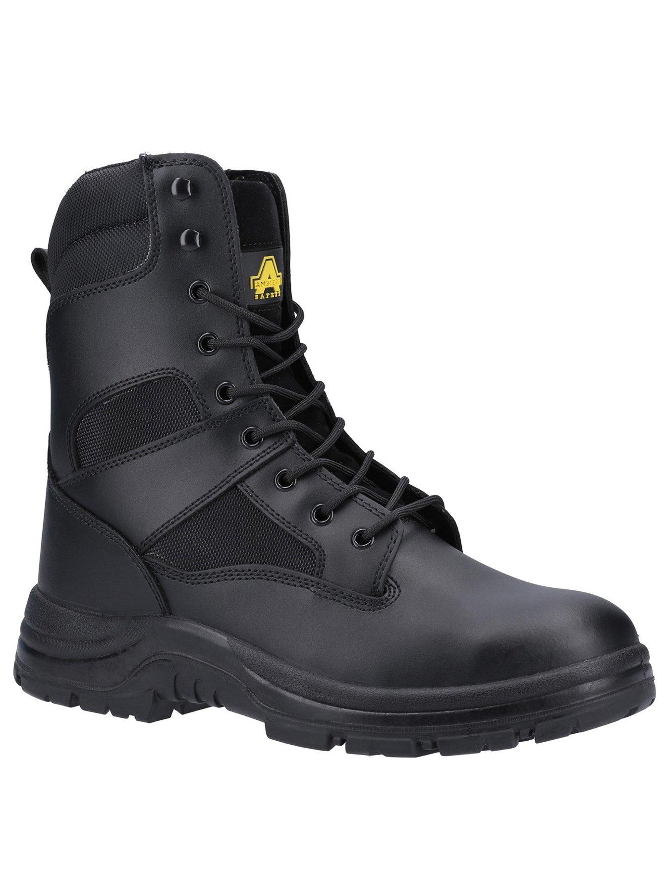 Amblers Safety 008 S3 Src Side Zip Boots - Black, Black, Size 9, Men|9