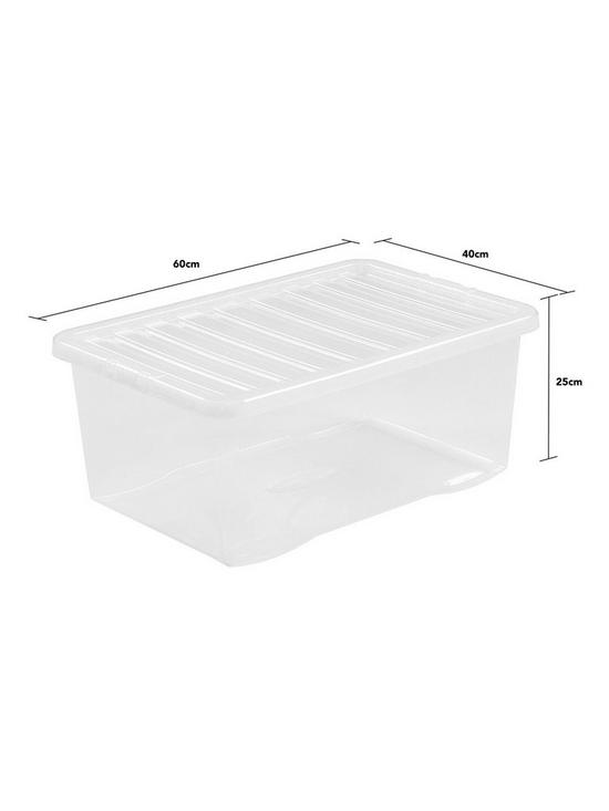 stillFront image of wham-set-of-2-clear-plastic-crystal-storage-boxes-ndash-45-litres-each