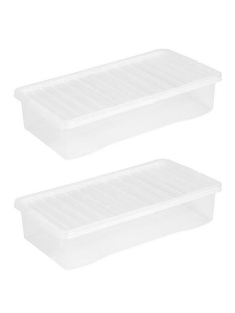 wham-set-of-2-clear-plastic-crystal-underbed-storage-boxes-ndash-42-litres-each