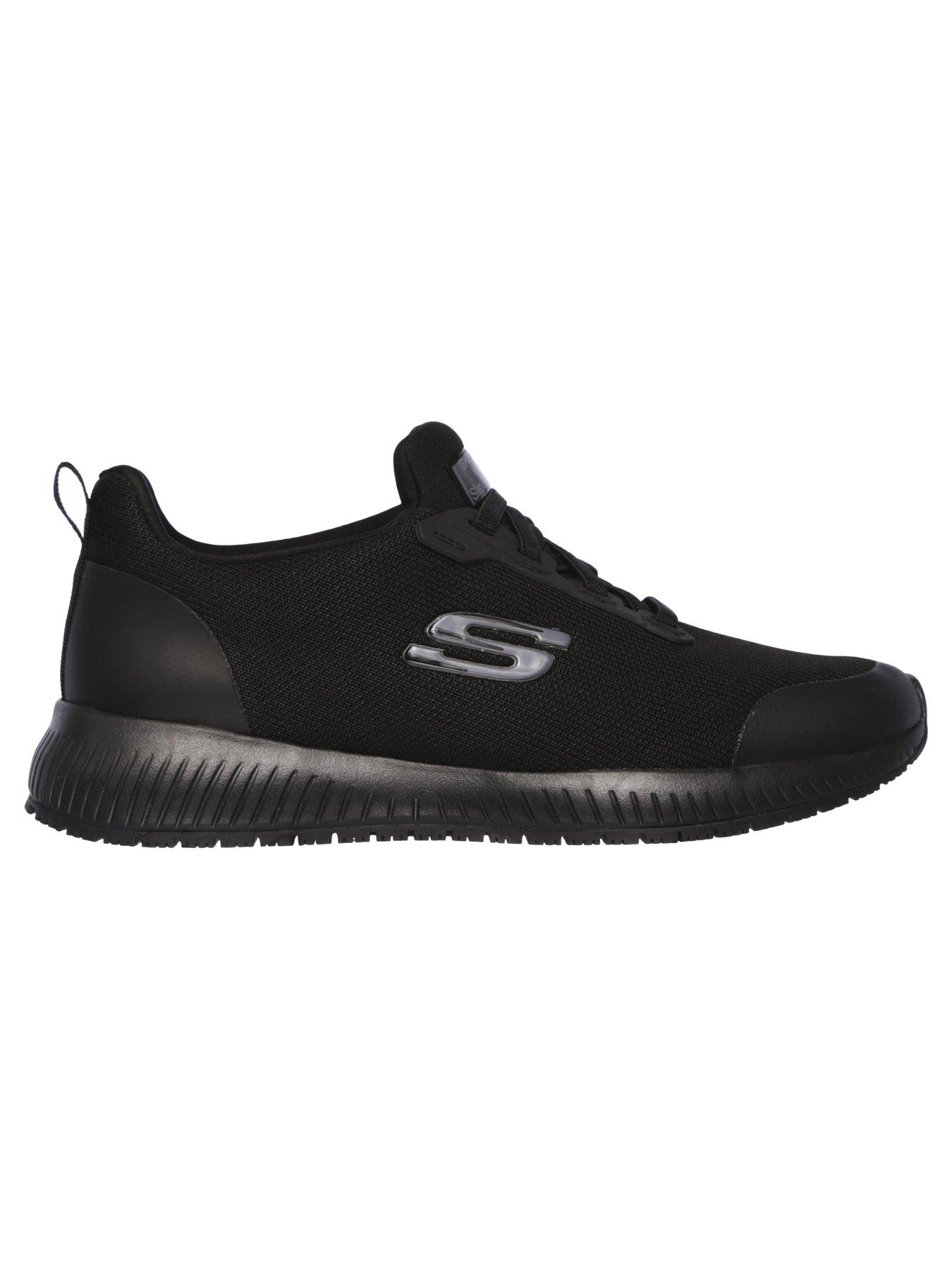 Skechers Squad SR Workwear Slip Resistant Trainers Black Very