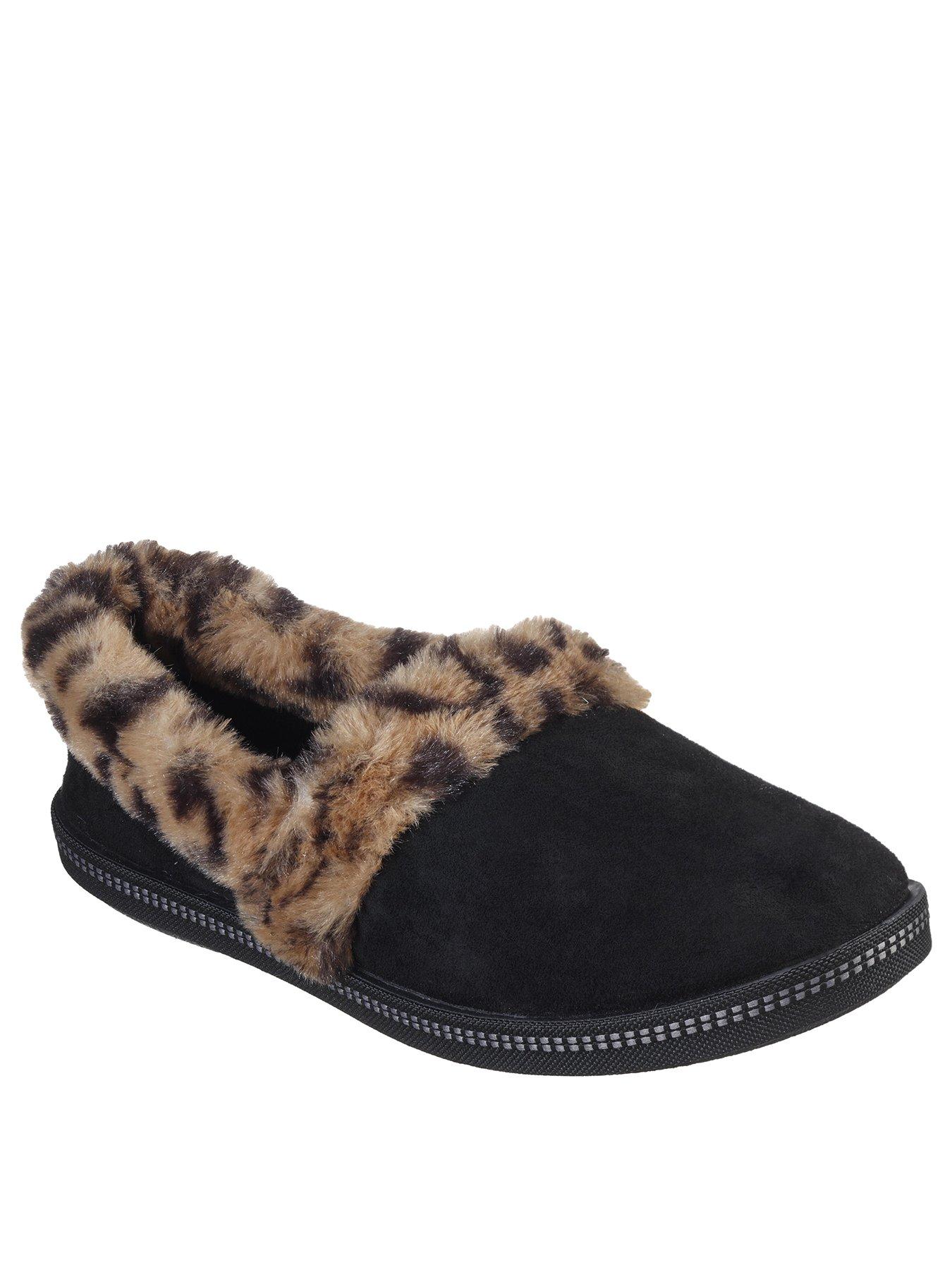 skechers leopard slippers
