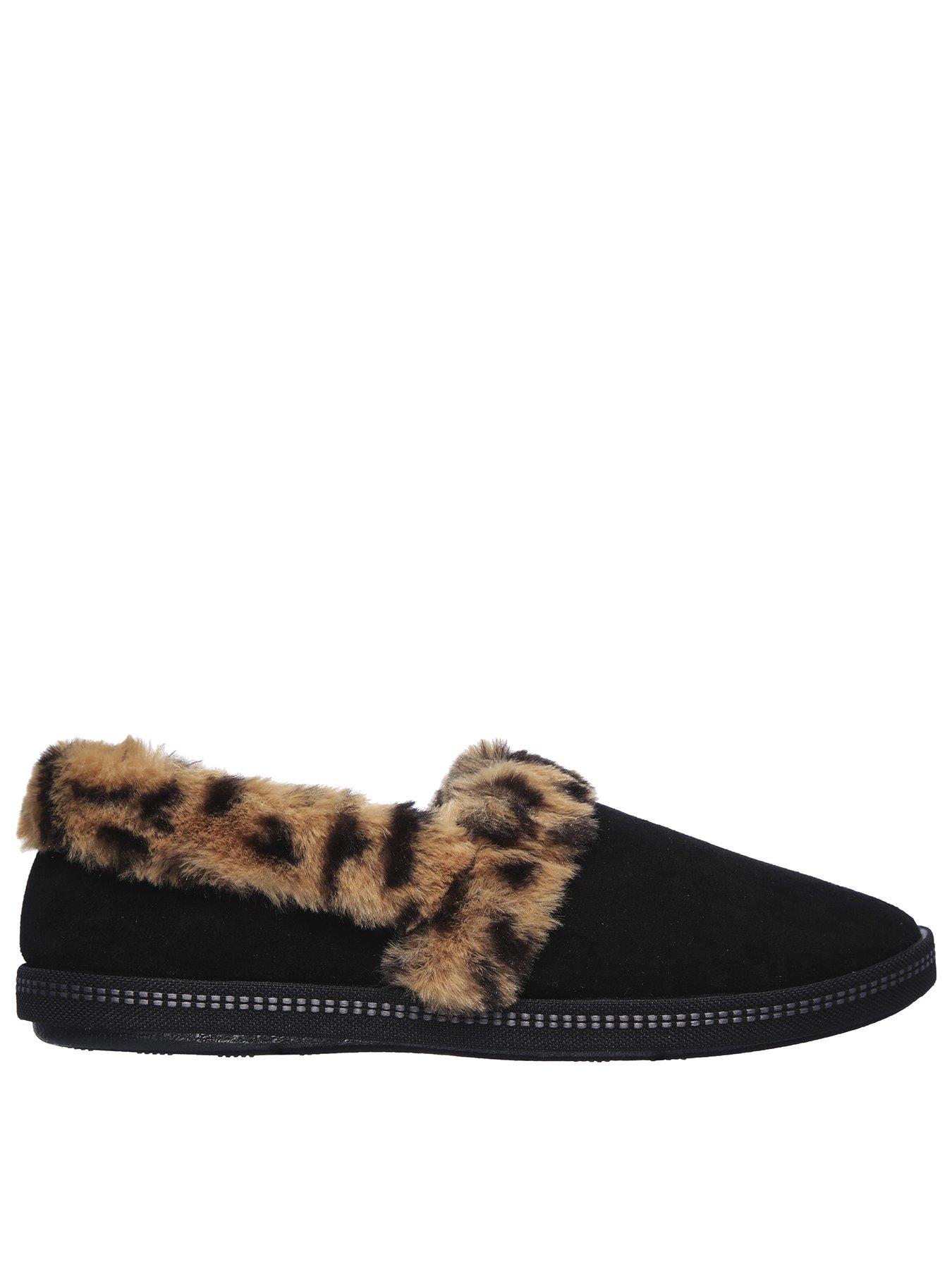 skechers leopard slippers