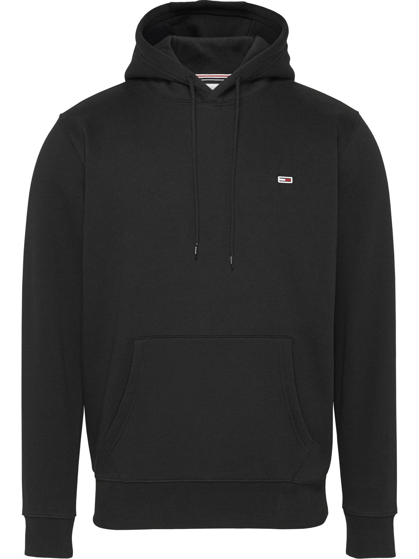 Black tommy shop jeans hoodie