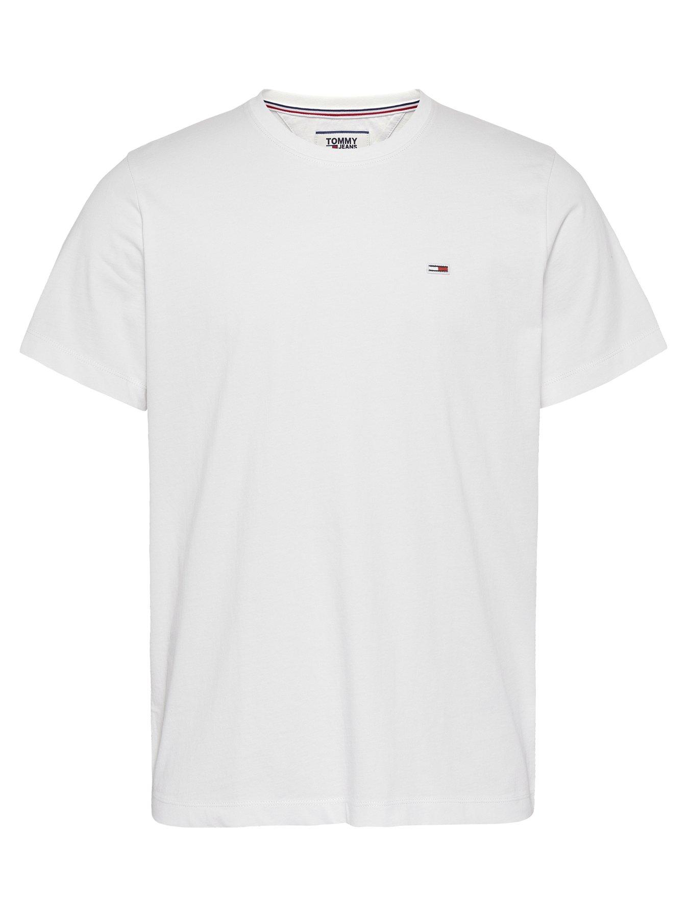 Tommy Jeans Regular Fit Logo T-Shirt - White