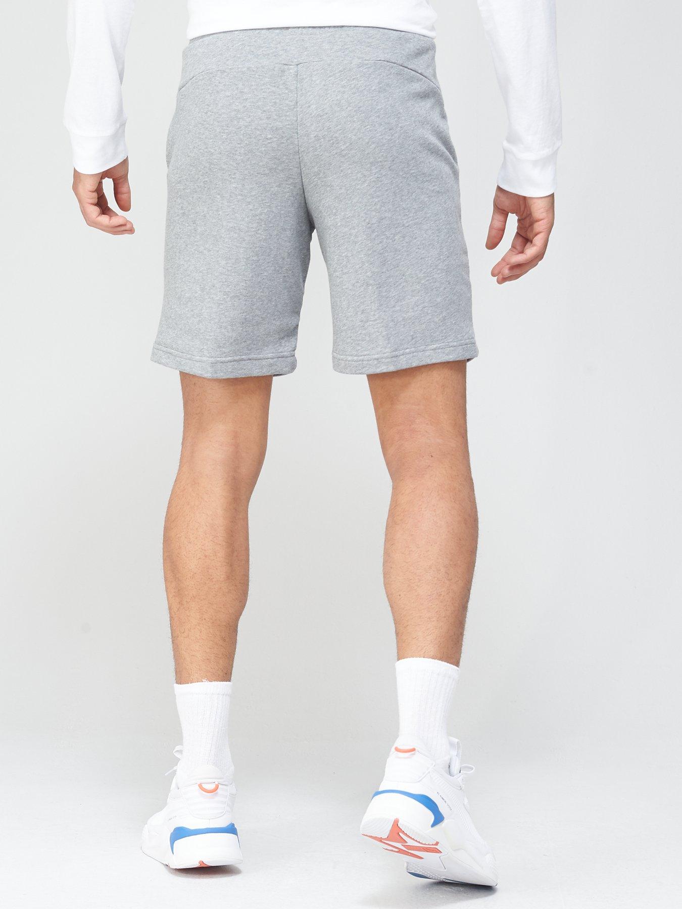 Nike Essential Fleece shorts in gray heather