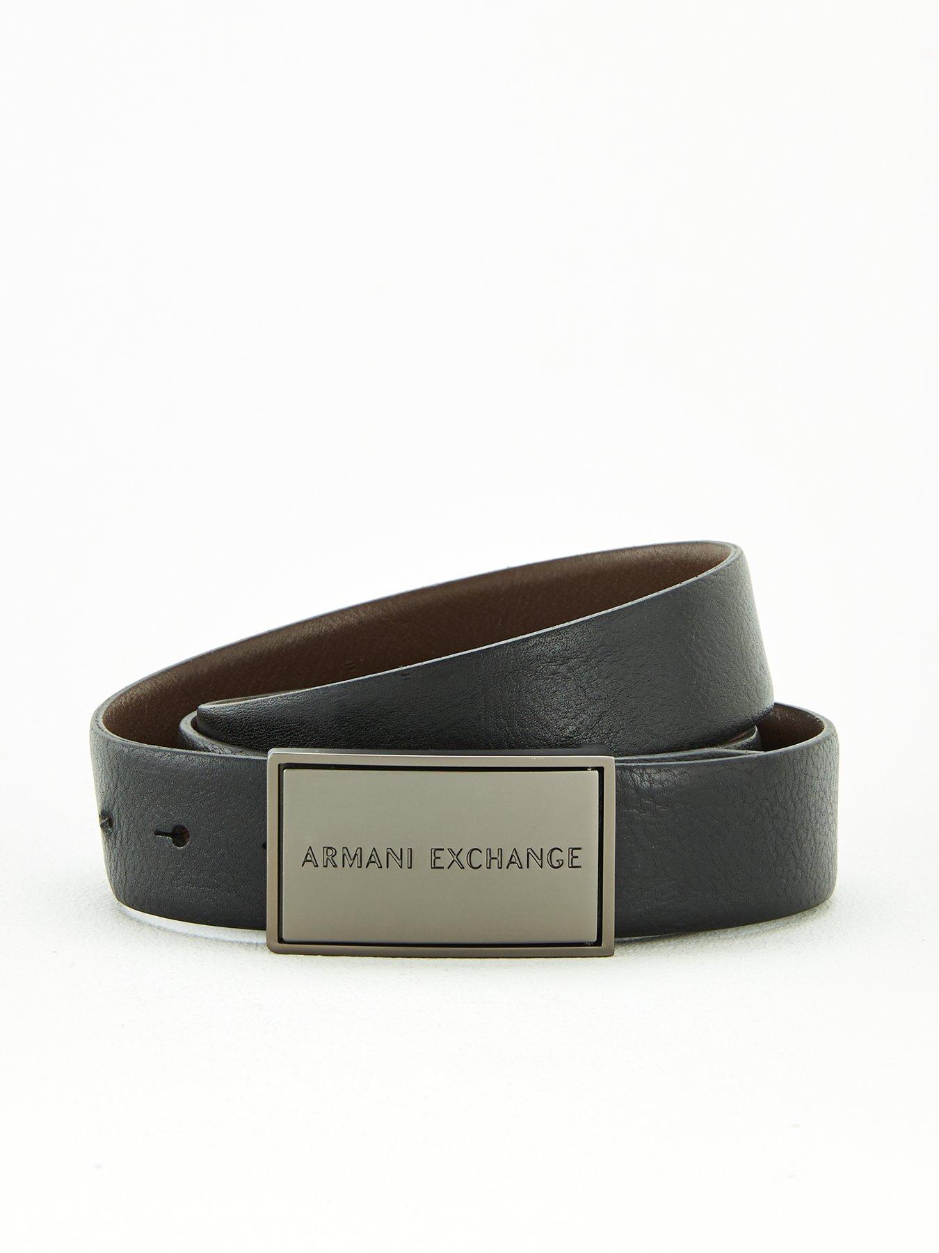 armani exchange belt black