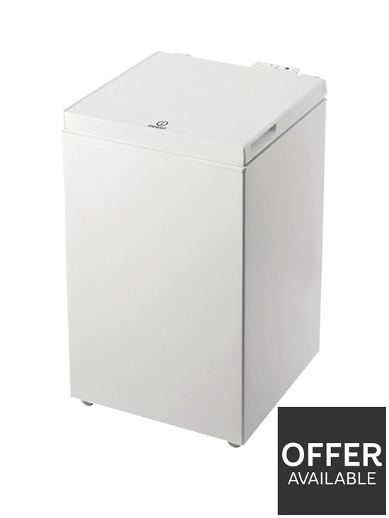 front image of indesit-os1a1002uk2-100-litre-chest-freezer-white