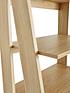  image of monty-ladder-shelf-with-drawer-oak-effect