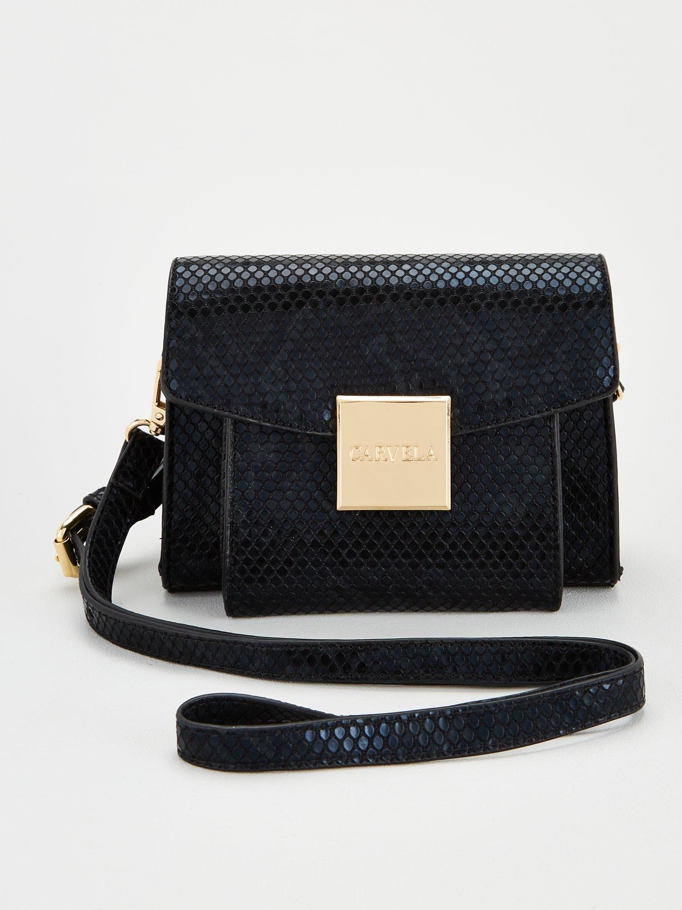 carvela black crossbody bag