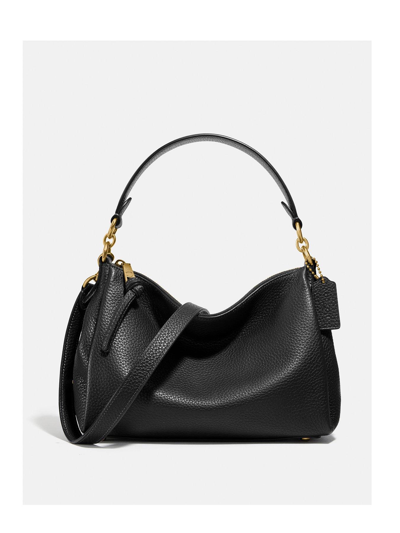 COACH Shay Soft Pebble Leather Crossbody Bag Black very.co.uk