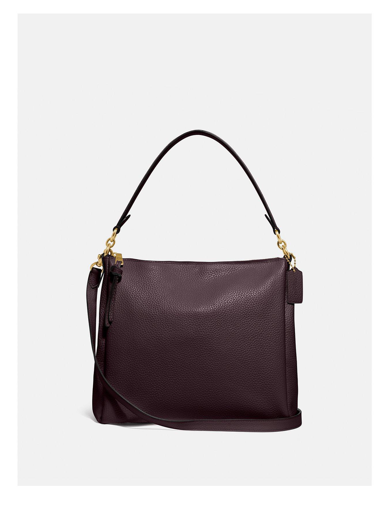 COACH Shay Soft Pebble Leather Shoulder Bag - Oxblood | 0