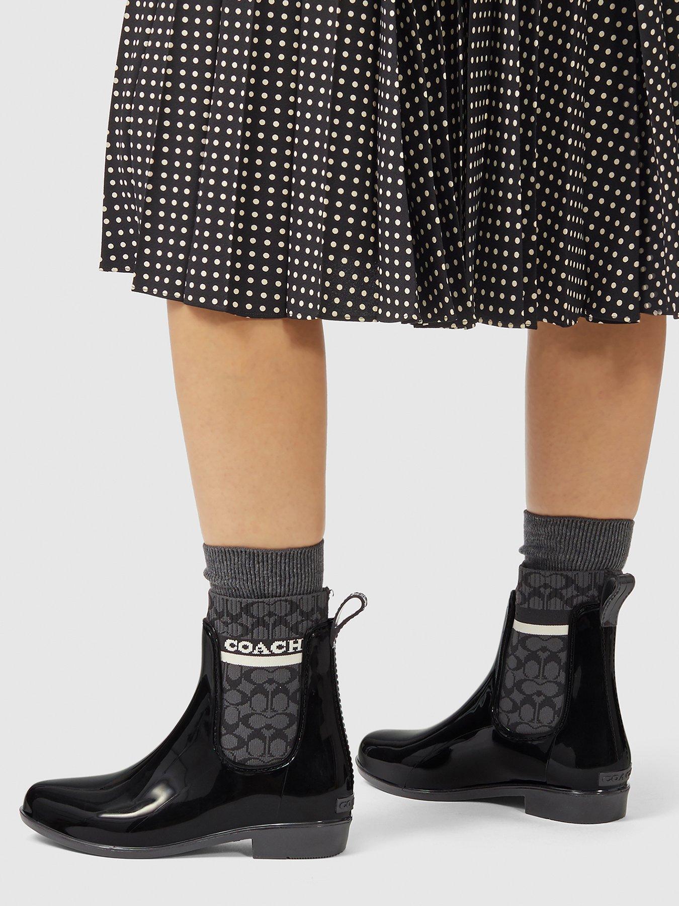 Coach store rubber boots