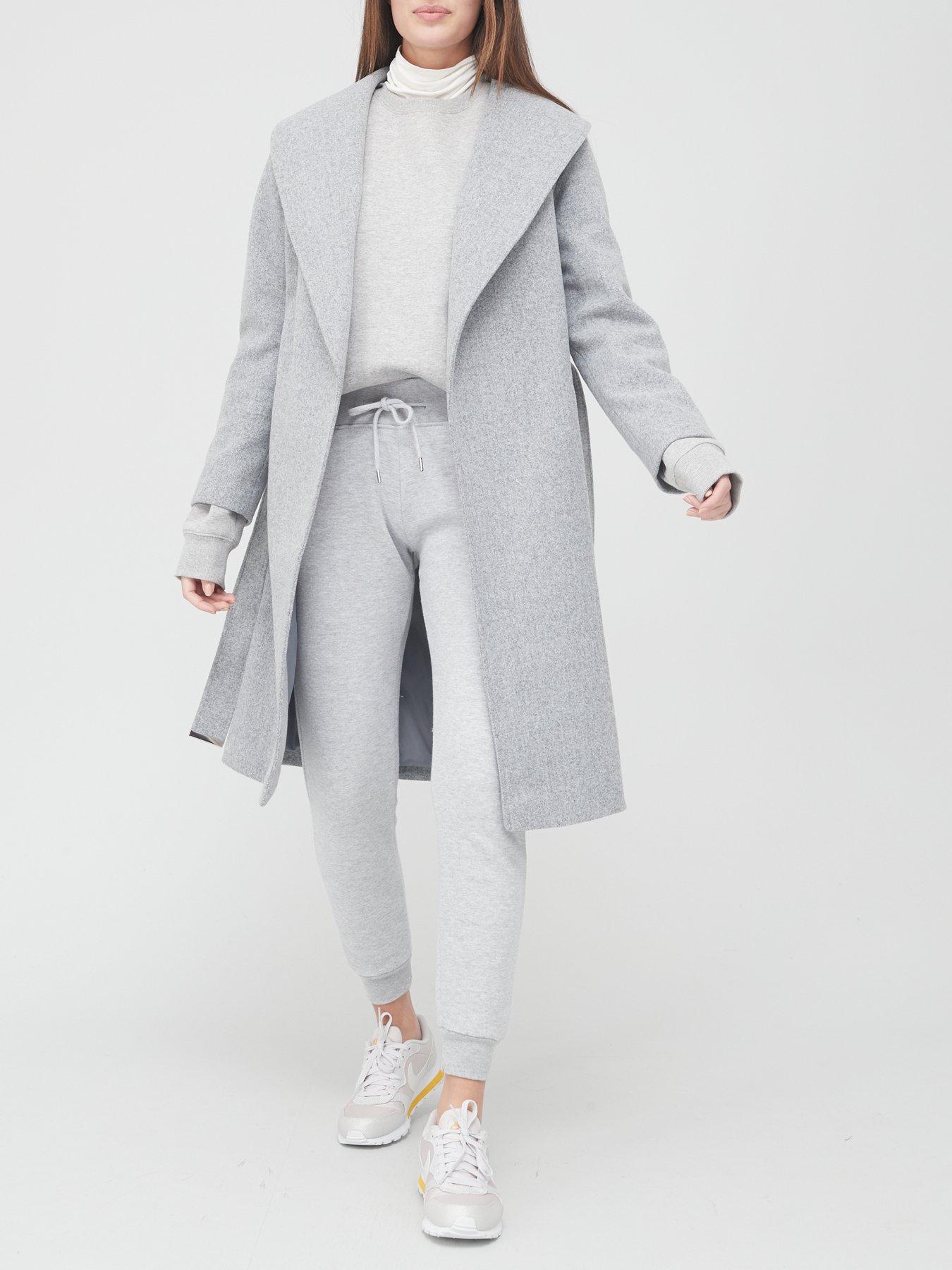 grey wrap coat uk