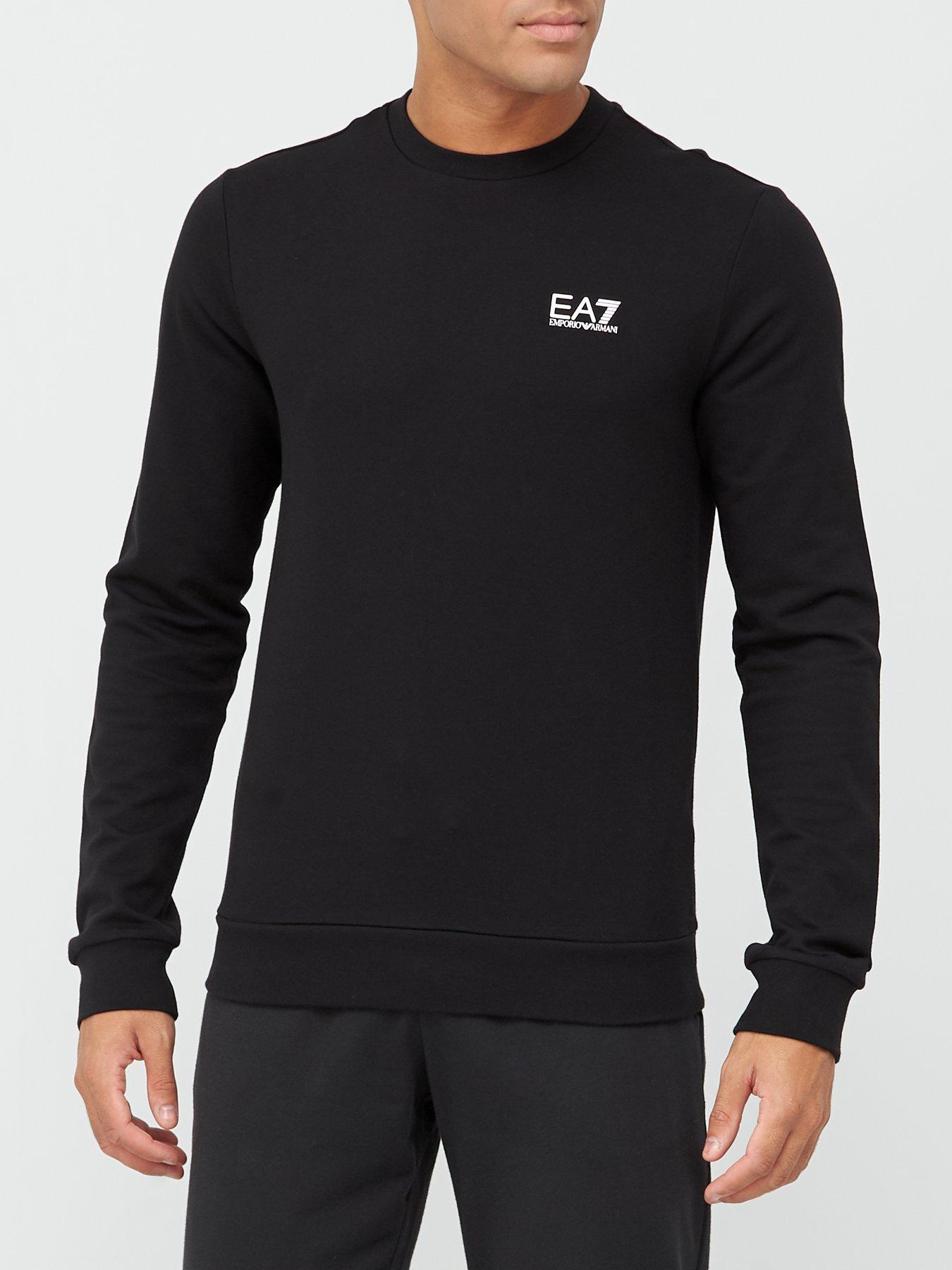 Black 2025 ea7 sweatshirt