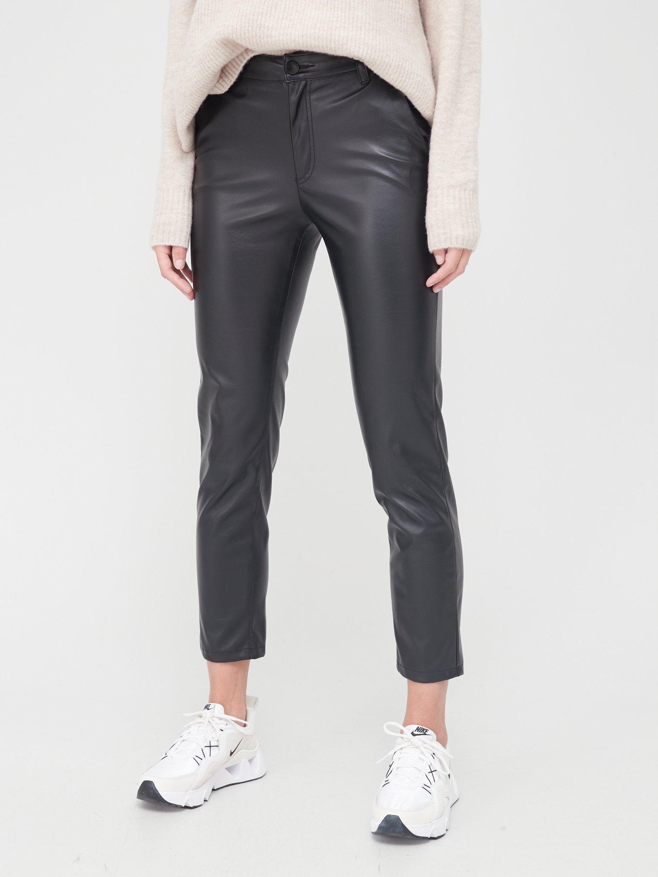 black cigarette trousers new look