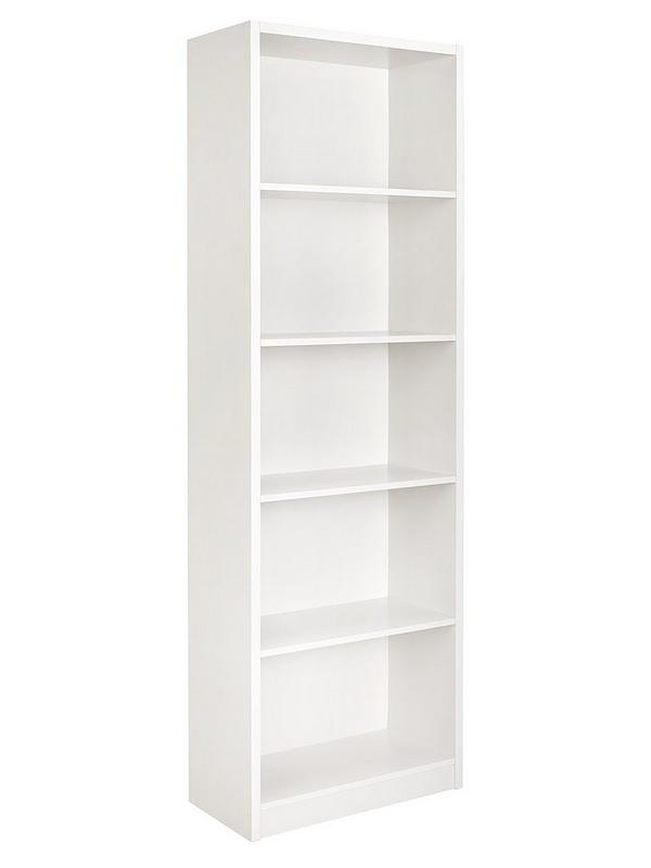 Metro Tall Wide Extra Deep Bookcase, Tall Narrow White Bookcase Uk