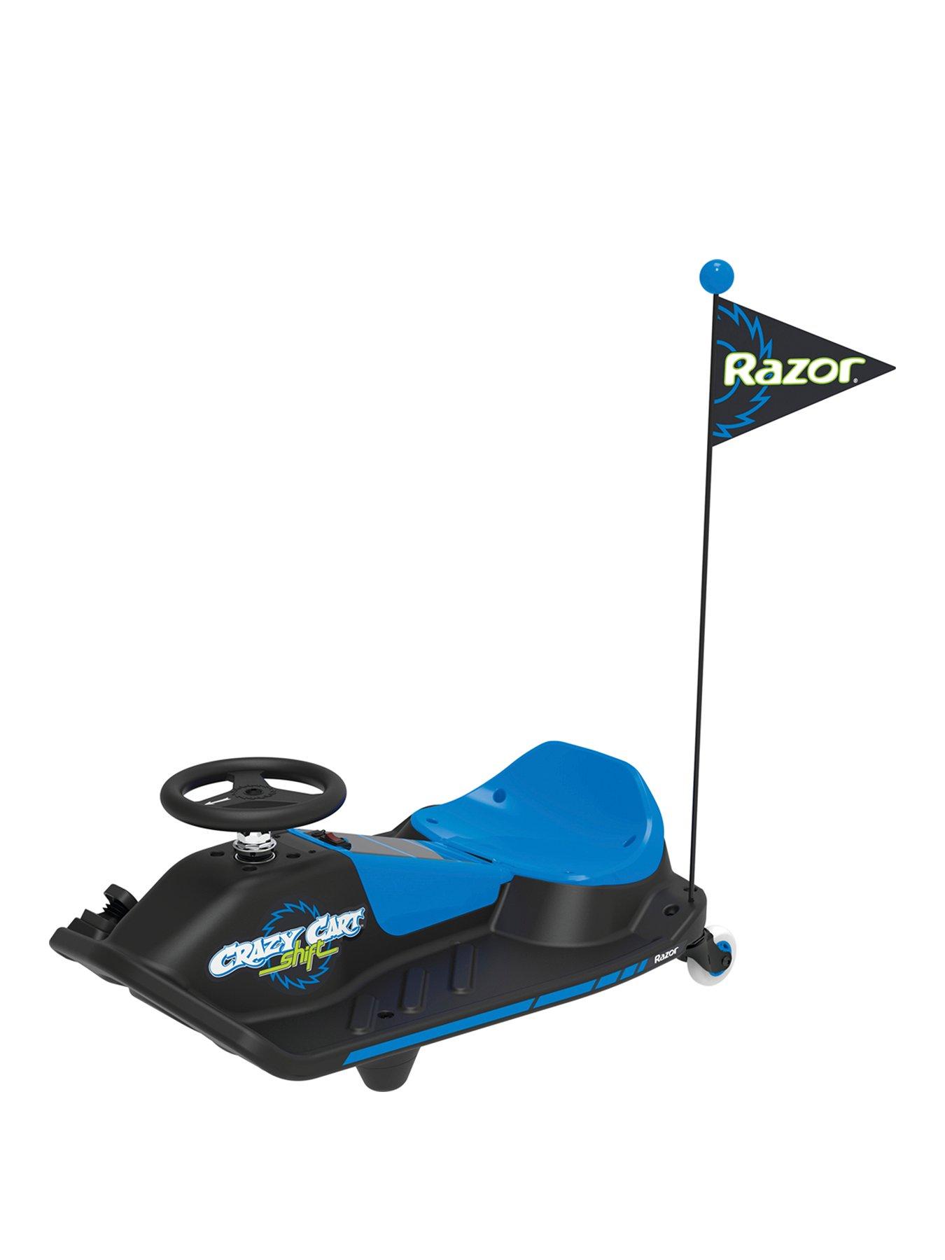 Razor Crazy Cart Shift - Electric Go Kart For Kids 6+ - Blue