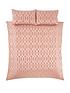  image of very-home-florence-geometric-duvet-cover-set-pink