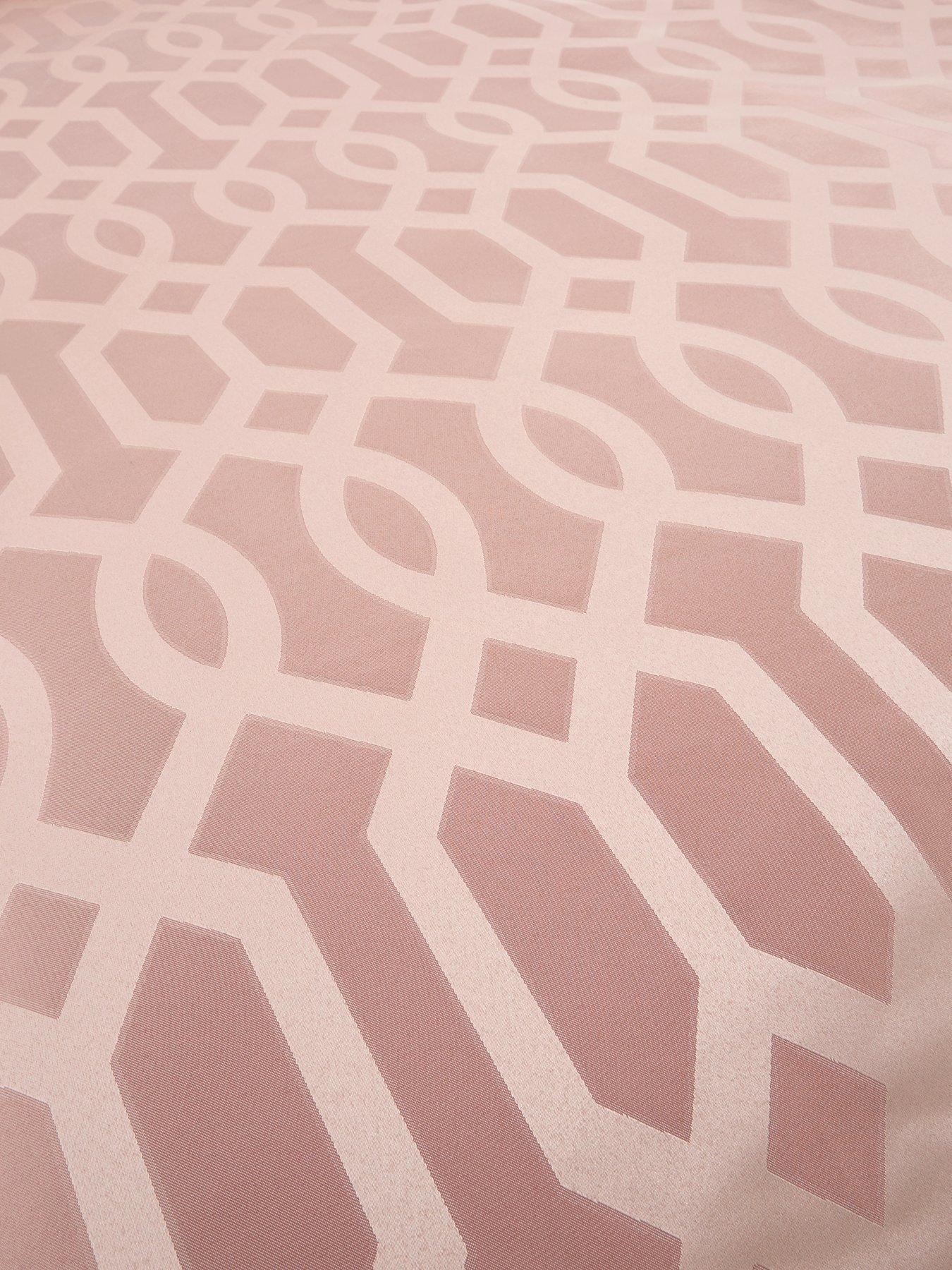 Image 3 of 4 of Very Home Florence Geometric Duvet Cover Set - Pink