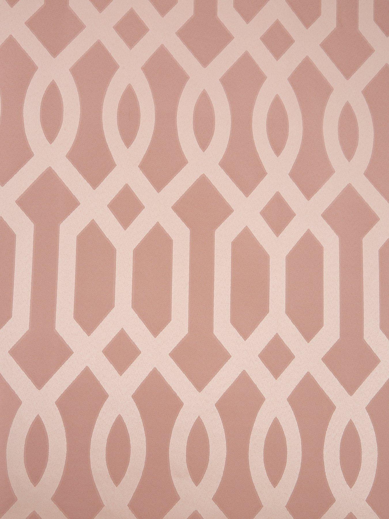 Image 4 of 4 of Very Home Florence Geometric Duvet Cover Set - Pink