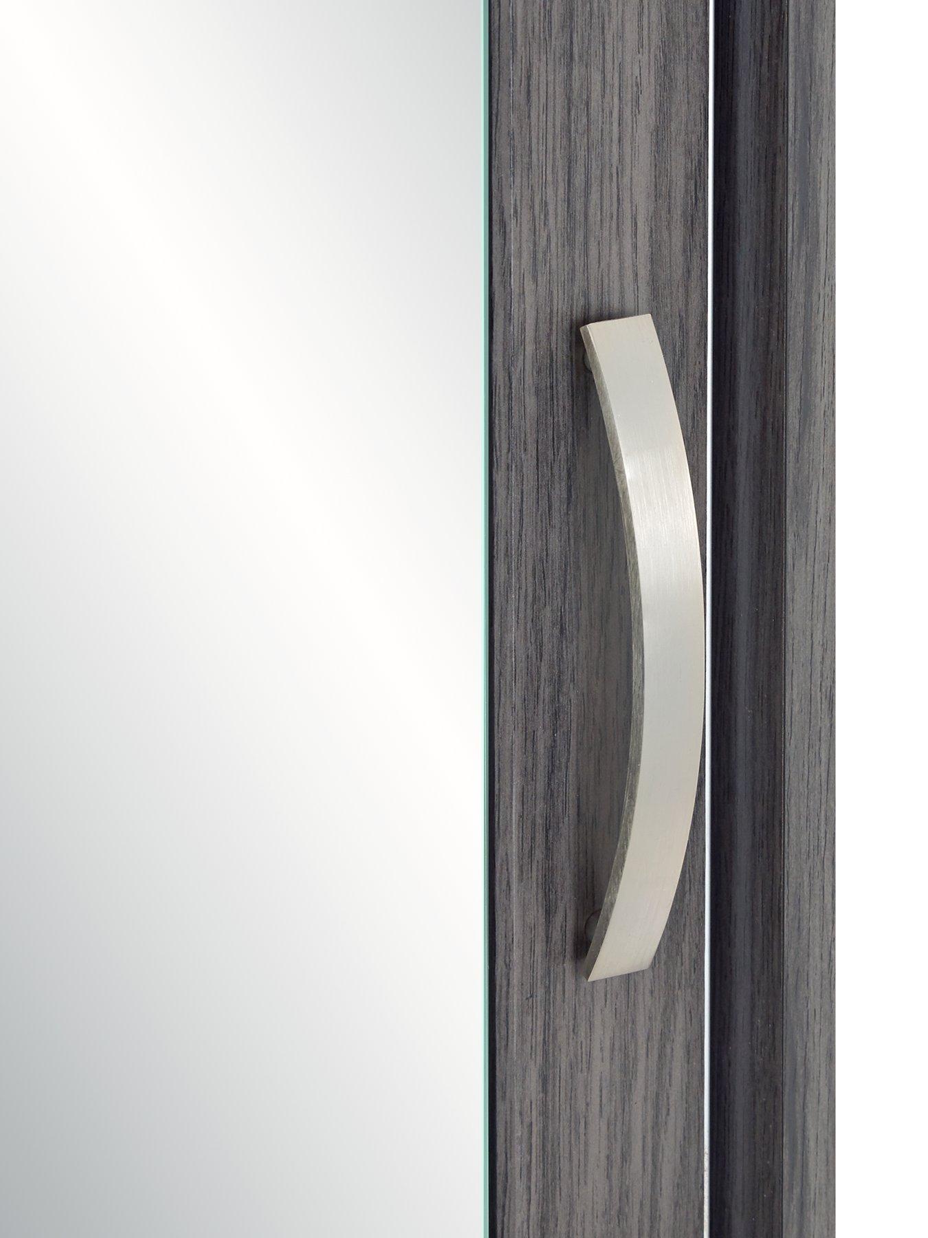 Image 4 of 5 of Very Home Camberley 2 Sliding Door Mirrored&nbsp;Wardrobe - Dark Oak Effect