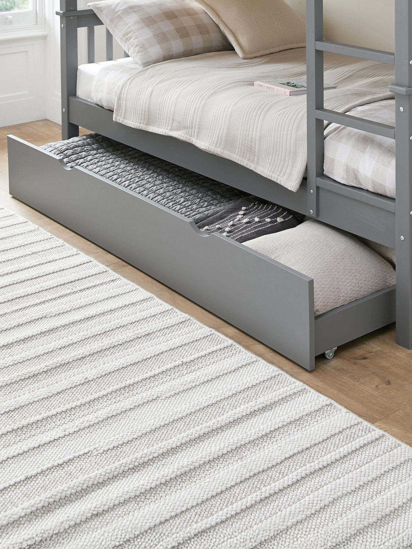 Very Home Classic Novara Kids Under Bed Storage Drawer Add-on - Grey - FSC® Certified