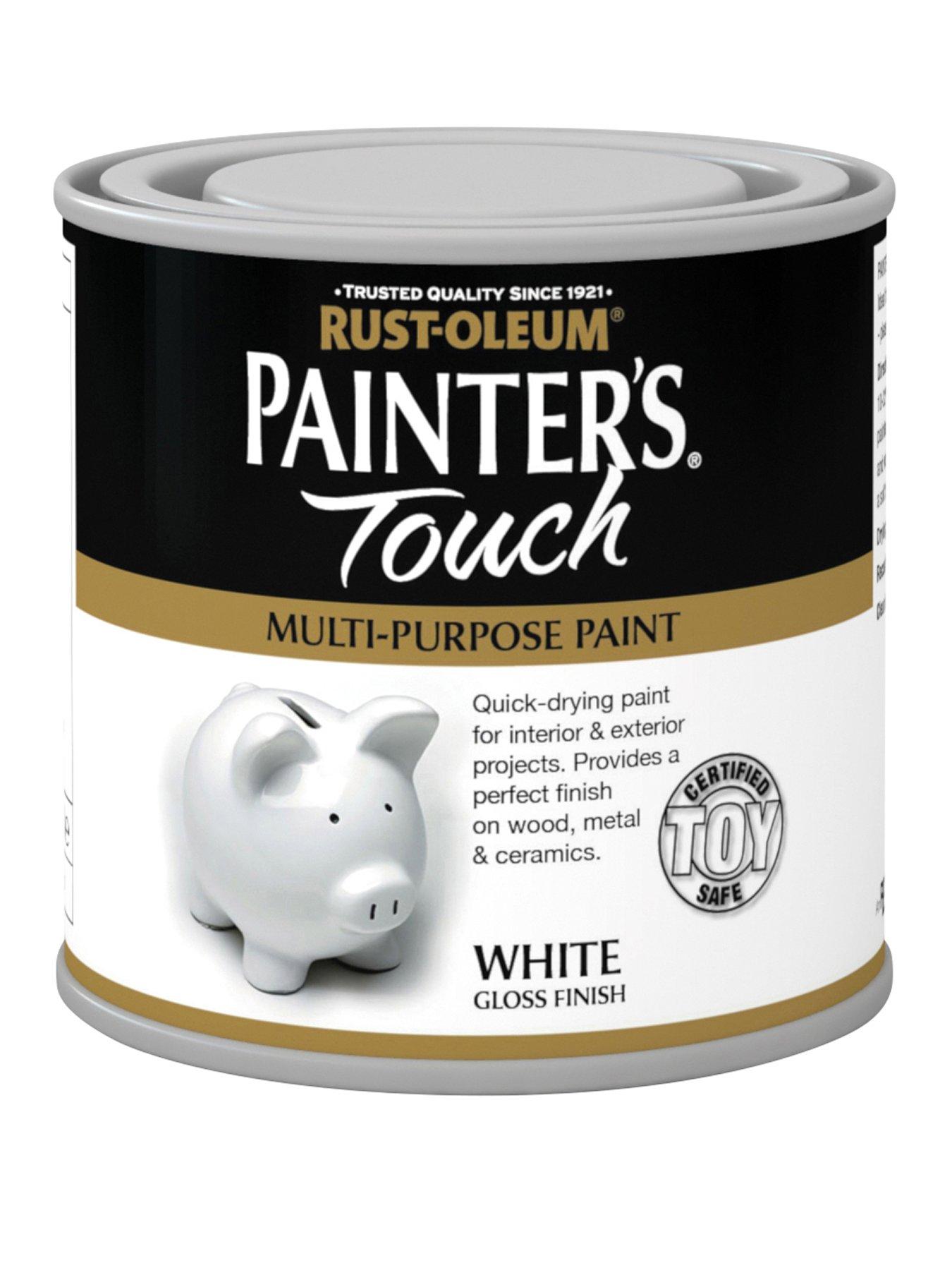 Rust-Oleum Painter’s Touch Toy Safe Gloss Multi-Purpose Paint – White 250 ml