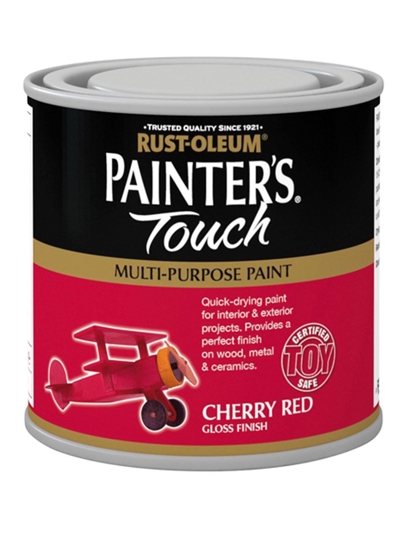 Product photograph of Rust-oleum Painter Rsquo S Touch Toy Safe Gloss Finish Multi-purpose Paint Ndash Cherry Red 250ml from very.co.uk