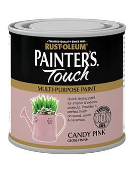 Product photograph of Rust-oleum Painter S Touch Toy Safe Candy Pink Gloss 250ml from very.co.uk