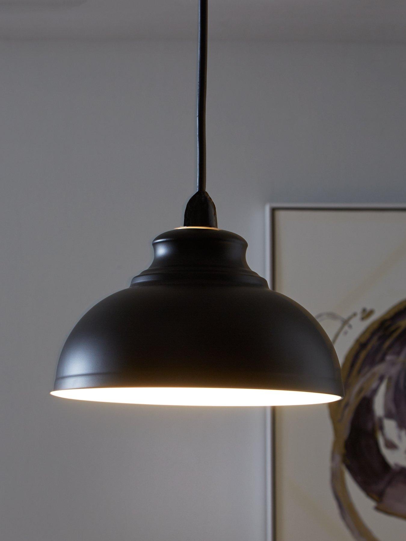 Image 1 of 4 of The Very Collection Dome Spun Metal Shade -&nbsp;Black
