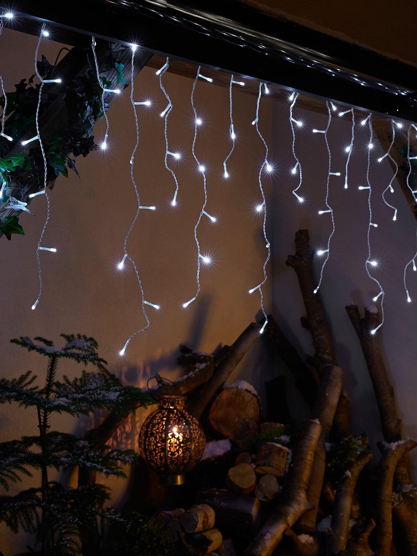 Product photograph of Set Of 480 Multifunction Icicle Outdoor Christmas Lights from very.co.uk