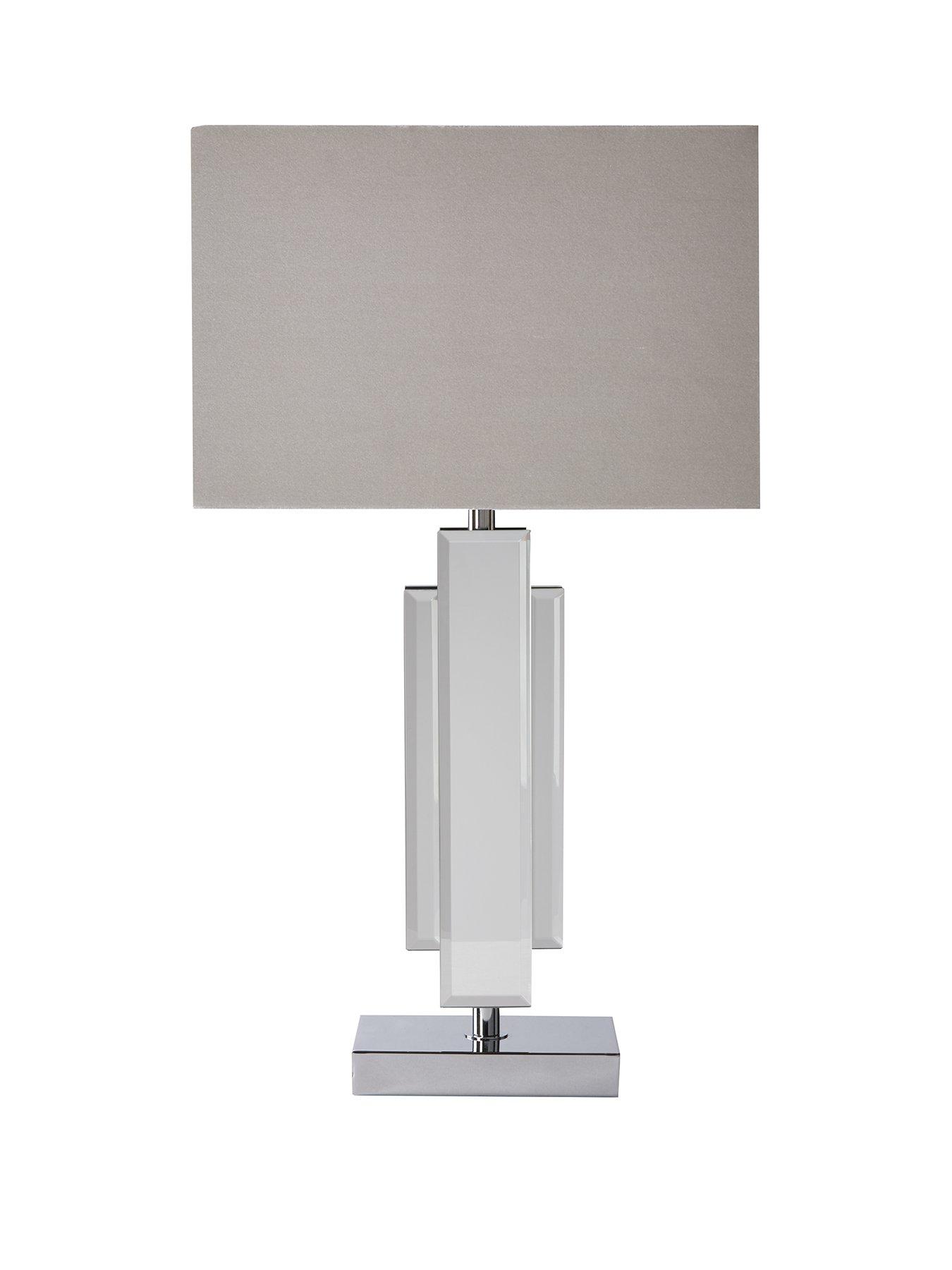 Mirrored on sale nightstand lamps