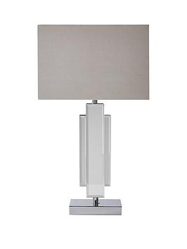 Product photograph of Rene Mirrored Glass Table Lamp from very.co.uk