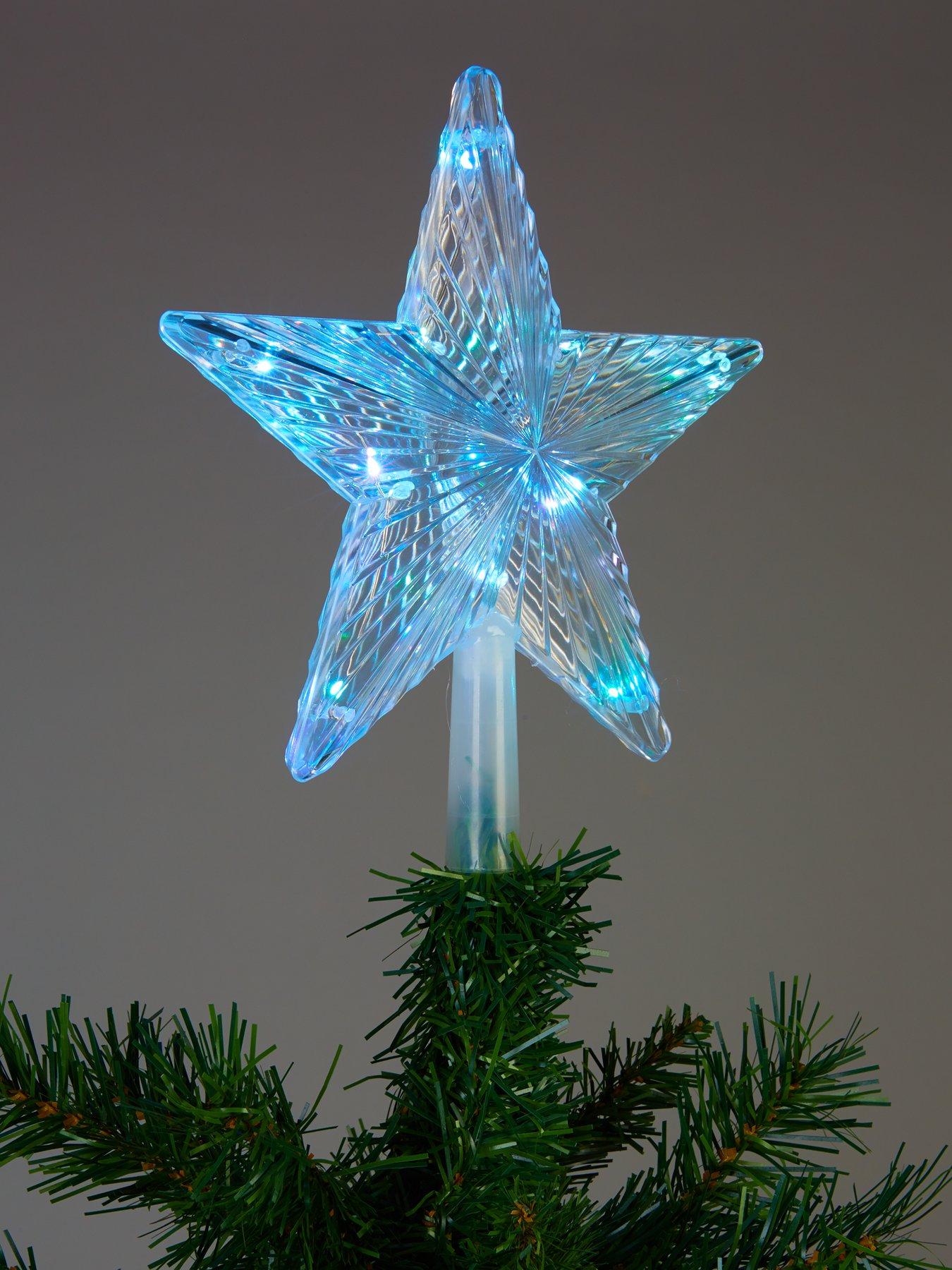 Very Home Colour Changing Christmas Tree Topper Star very.co.uk