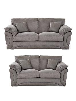 Product photograph of Labrinth Fabric 3 Seater 2 Seater Sofa Set from very.co.uk