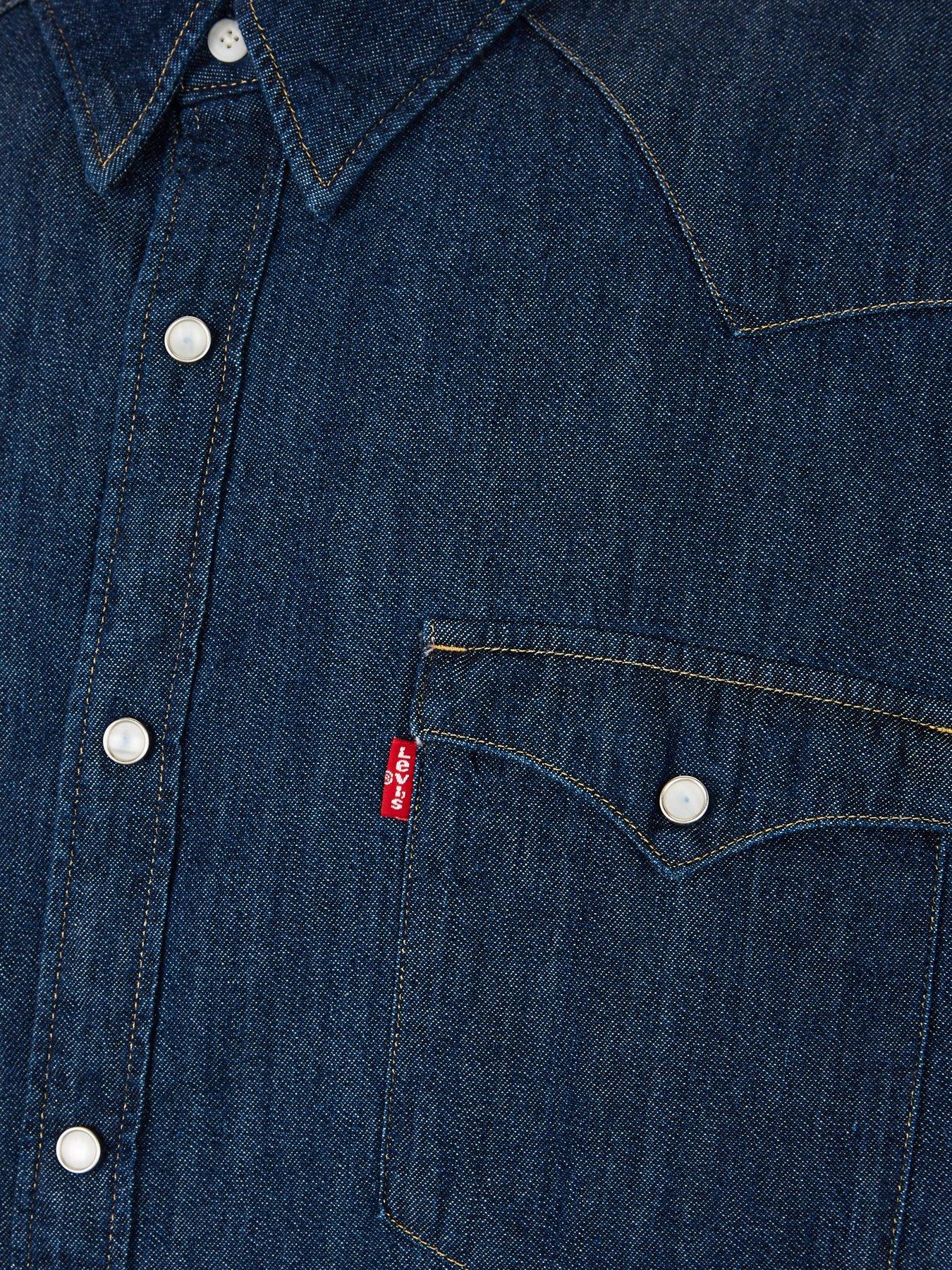 levi's big and tall denim shirts