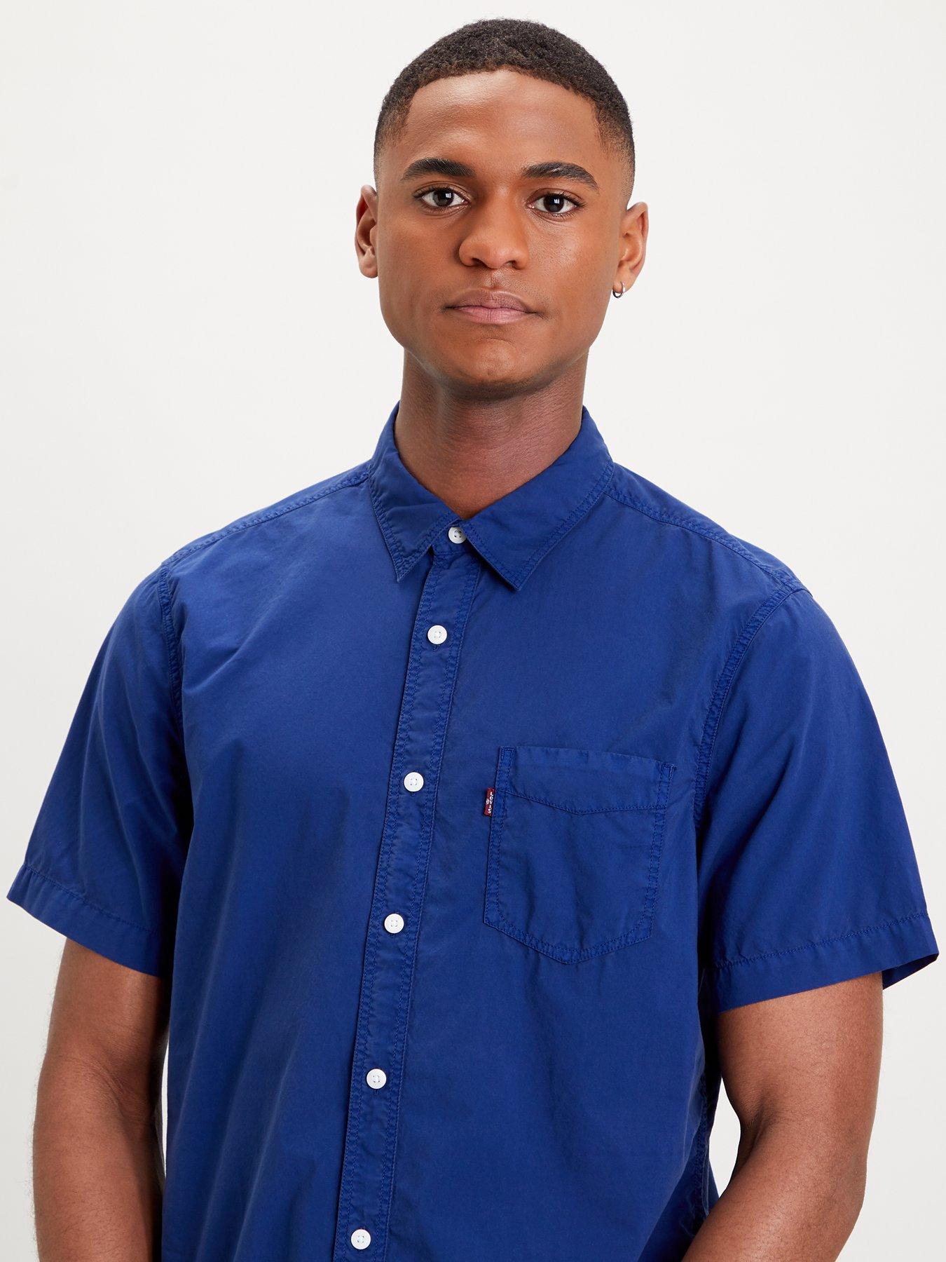 levi's short sleeve denim shirt