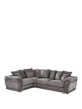 Product photograph of Labrinth Fabric Scatterback Left Hand 3 Piece Corner Group Sofa from very.co.uk