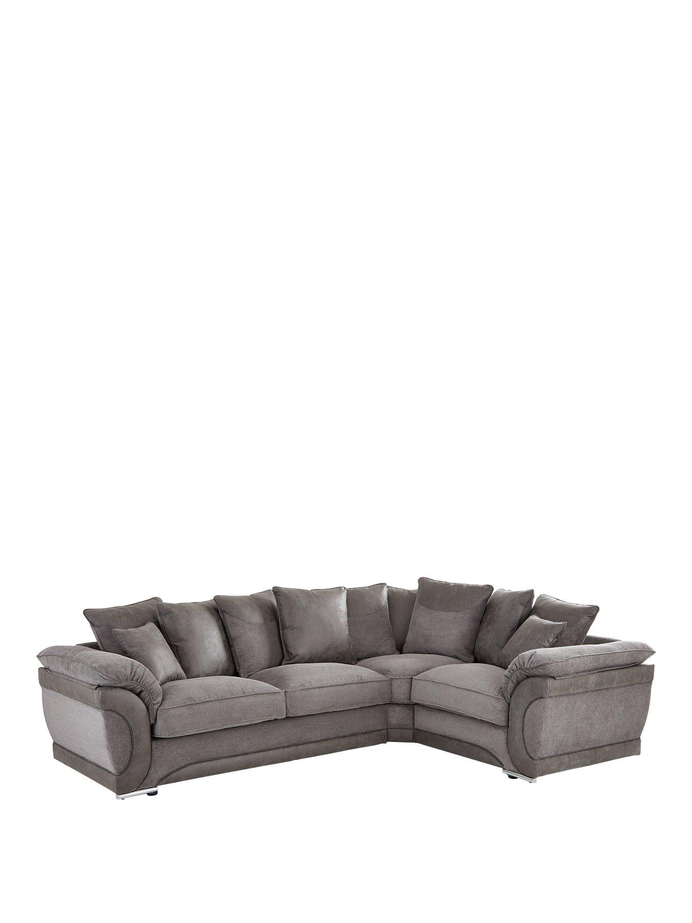Product photograph of Very Home Labrinth Fabric Scatterback Right Hand 3 Piece Corner Group Sofa from very.co.uk