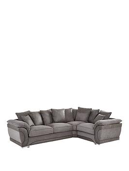 Product photograph of Labrinth Fabric Scatterback Right Hand 3 Piece Corner Group Sofa from very.co.uk