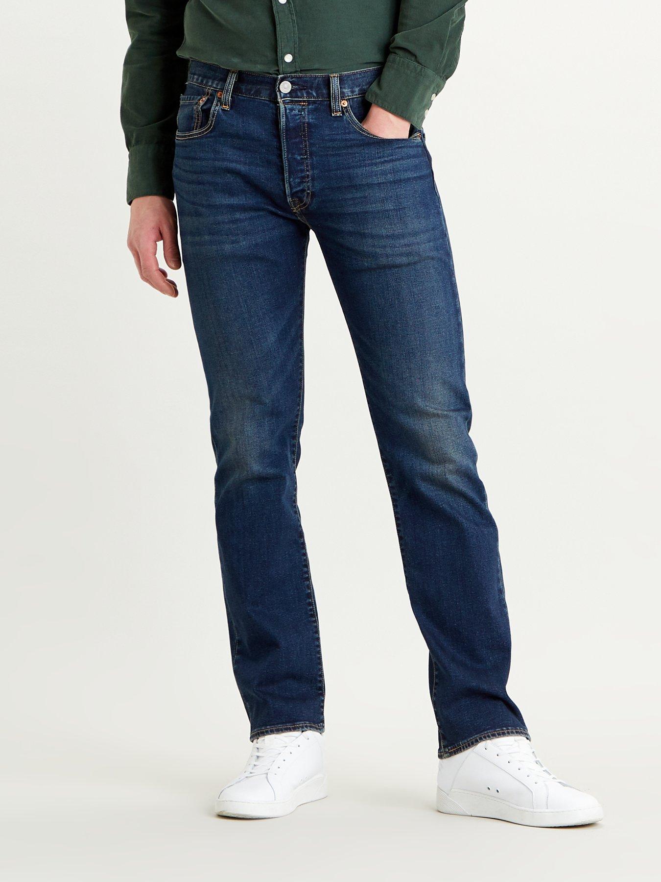 undefined 501® Original Straight Fit Jeans - Block Crusher - Dark Blue