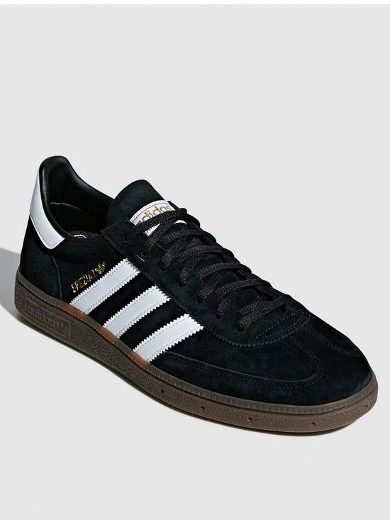front image of adidas-originals-handball-spezial-trainers-black