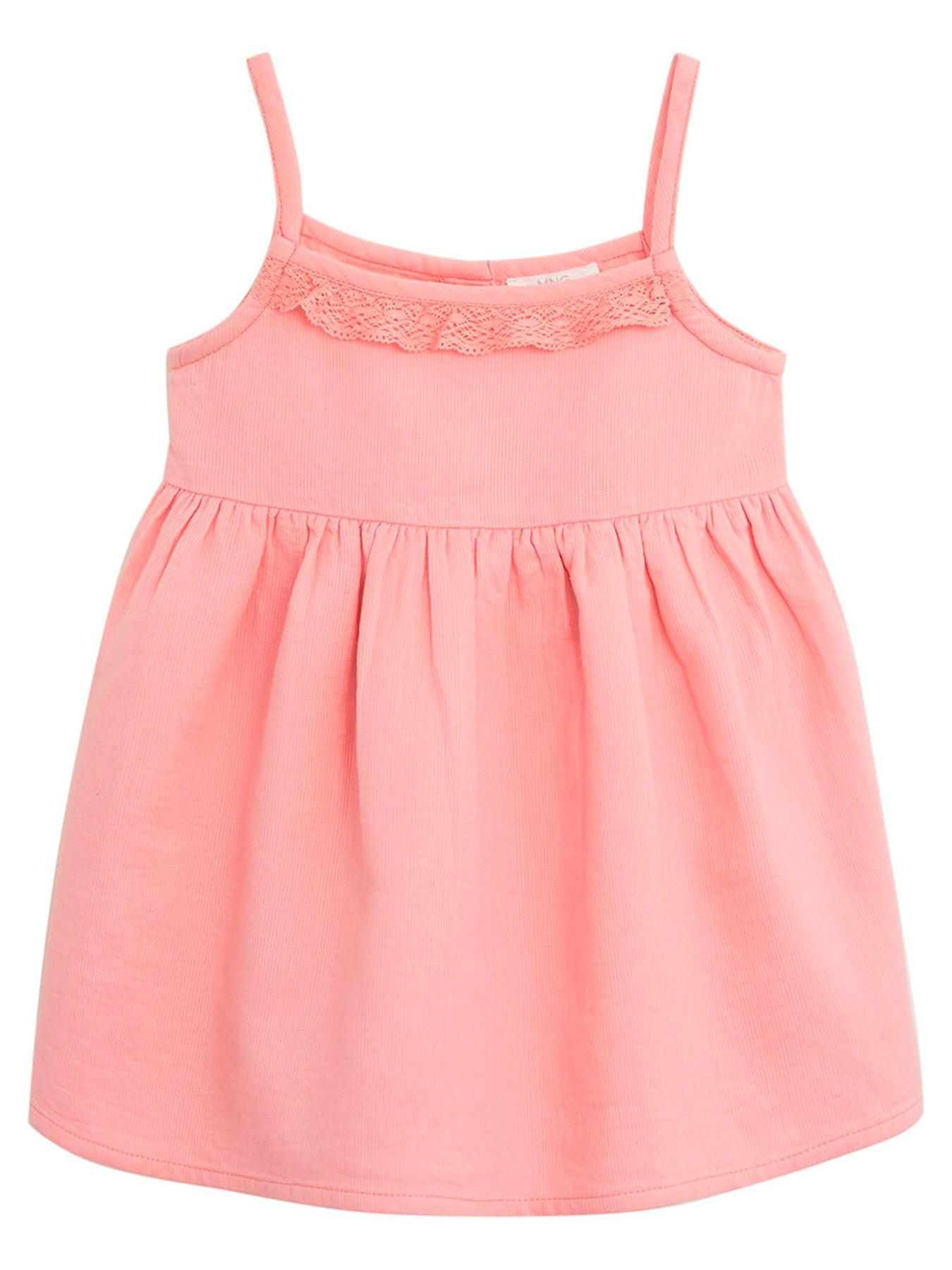baby pink strappy dress