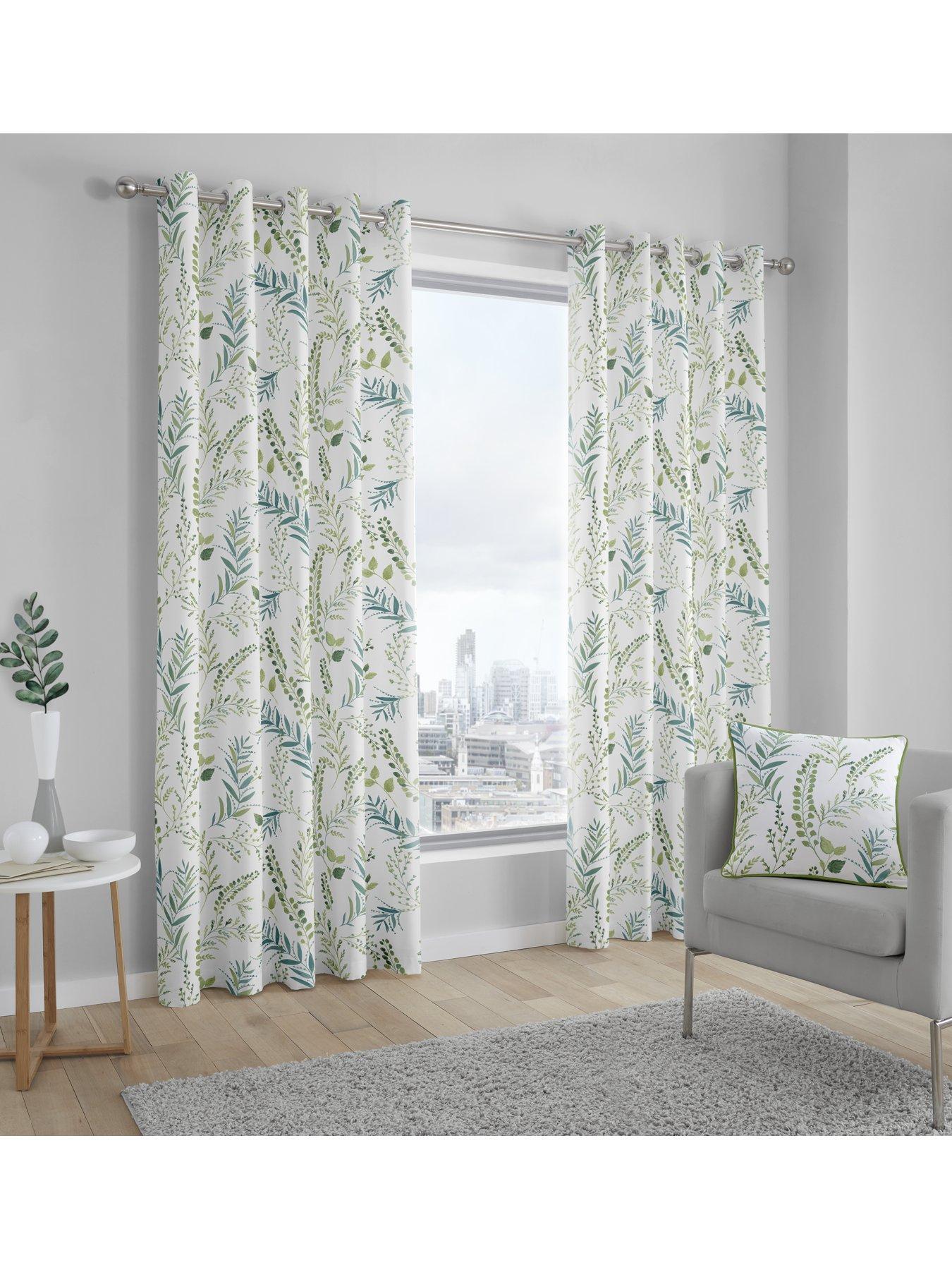 Image 1 of 3 of Fusion Fernworthy Lined Eyelet Curtains