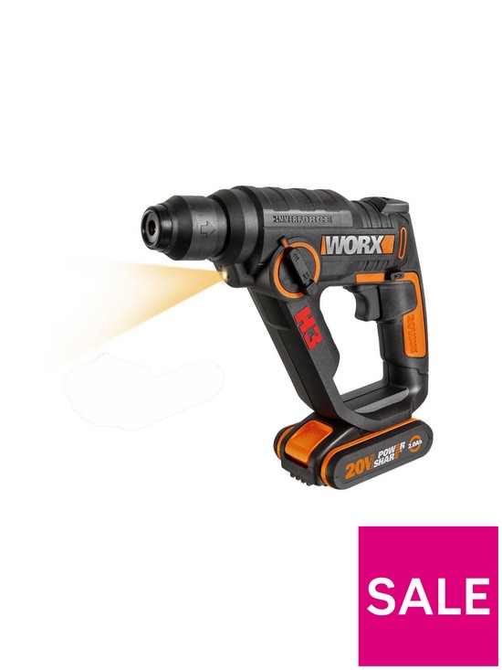 stillFront image of worx-corded-h3-3-in-1-rotary-drill-wx390-20volts